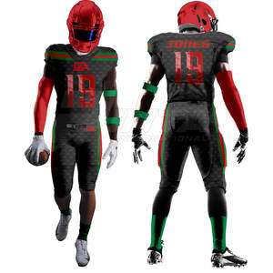 Pakistan-Made Best Tackle Twill Uniformes de football américain Ensemble à manches courtes personnalisé Caractéristique respirante - Product Image 2