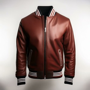 Wholesale Varsity <b>Jackets</b> with Leather Sleeves Stylish Letterman Bomber Chicago <b>Jackets</b> for <b>Boys</b> - Product Image 2
