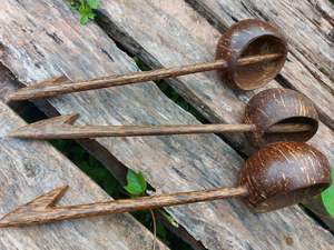 Cuchara de cáscara de coco tradicional-Apelación orgánica, hecha a mano de residuos VIET FARGIMEX - Product Image 3