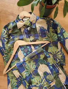 Conjunto de pijama de algodón ultrasuave para mujer, vestido de noche verde con pantalones cortos, camisa, pantalones para ropa de dormir de primavera y verano - Product Image 3