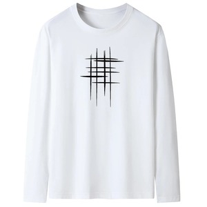 เสื้อยืดแขนสั้นผู้ชายแฟชั่นฤดูร้อนระดับไฮเอนด์ ผ้าฝ้ายแท้ ลายสก็อต ระบายอากาศดี ทรงคอกลม - Product Image 2