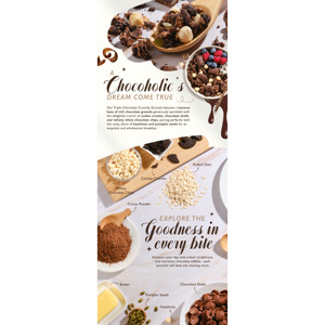 Granola Crujiente Triple Chocolate Signature Market con Trozos de Galleta, Cereal Horneado para el Desayuno - Product Image 4