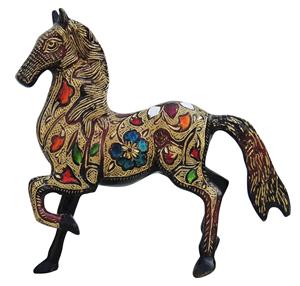 Statue de cheval en laiton de conception moderne imprimée sur mesure de haute qualité en vrac en gros pour le bureau ou la décoration intérieure et les cadeaux d'affaires - Product Image 1