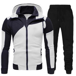 Costumes de jogging vente en gros ensemble de pantalons de sport deux pièces en polaire d'hiver survêtements pour hommes survêtement - Product Image 5