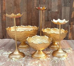 Traditional Design Brass Metal Pooja Bowl Golden Urli for Diwali Decoration Direct From Manufacturer - Product Image 2