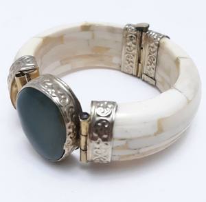 Bone Inlay <b>Bangle</b> Indian Manufacturer <b>Fashion</b> Jewelry Vintage Bone <b>Bangle</b> for Wedding Use Elegant Bone Inlay <b>Bangle</b> Jewelry - Product Image 1