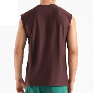 Nouveau design de vêtements de sport coupe régulière sans manches débardeur de gymnastique pour hommes/vêtements d'été meilleur prix séchage rapide débardeur pour hommes - Product Image 5