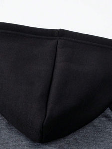 Sudadera con capucha de lana de algodón unisex térmica venta al por mayor personalizado 100% algodón 450GSM Sudadera con capucha de moda de los hombres - Product Image 5