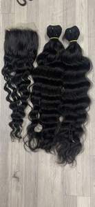 Extensiones de cabello humano en stock grande, cabello virgen con clip, onda recta sedosa, de donante joven vietnamita, precio de fábrica - Product Image 6