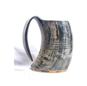 Auténtica Taza Vikinga Ecológica de Cuerno de Búfalo Hecha a Mano, Grado Alimenticio, Estilo Medieval, Religiosa, Feng Shui, Taza de Cerveza con Diseño Animal - Product Image 3