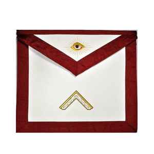 Delantal Regalia personalizado con borde decorativo, costura fina y acabado liso, hecho para uniformes ceremoniales y ocasiones rituales - Product Image 5