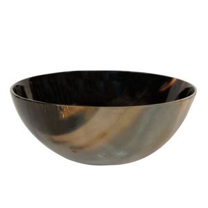 Cuenco de cuerno de búfalo hecho a mano plato de servicio de cuerno Natural orgánico estilo rústico pulido para mesa de comedor por artesanía de media luna - Product Image 1