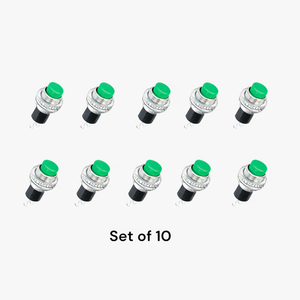 Juego de 10 Interruptores de Botón Metálicos PS-314 1NO Combinación 1NO1NC Rojo/Verde IP40 Corriente Máxima 3A Voltaje Máximo 250V - Envío Gratis - Product Image 1