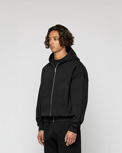 Abrigo con capucha personalizado de alta calidad para hombres y mujeres 100% algodón Logotipo de varios collares - Product Image 6