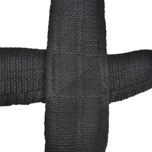 Sangles de musculation en coton avec logo personnalisé Misha Sports Fitness, forme 8, enveloppe de poignet, haute élasticité, fermeture à pression, unisexe, pour la musculation - Product Image 5