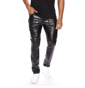 Venta al por mayor 2025 de alta calidad transpirable de los hombres al aire libre pantalones de cuero estilo casual SERVICIO DE OEM de Pakistán bajo precio SERVICIO DE OEM - Product Image 1