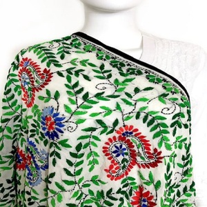 Phulkari Dupatta สำหรับผู้หญิง,สไตล์หนักมีเอกลักษณ์ทำด้วยมือเธรดทั้งหมดทำงาน Dupatta - Product Image 2
