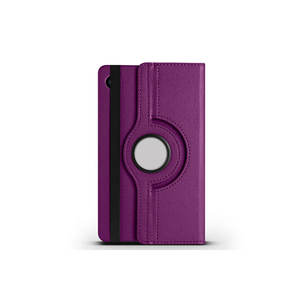 Étui rotatif Netzy 10,5 pouces pour Galaxy Tab A9 SAFA, violet - Compatible avec iPhone, fabriqué en PC et silicone - Product Image 1