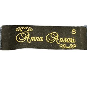 Étiquettes de vêtements personnalisées écologiques tissées, découpées au laser, en tissu 100 % polyester, étiquettes principales pour le col et autres applications - Product Image 2