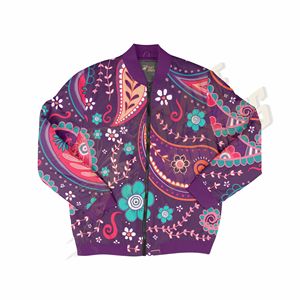 Wholesale Custom 2025 Newest Bomber Jacket with Pocket Casual Style Varsity Jacket for Plus Size Men's Jackets - Product Image 3