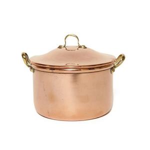 Marmite de cuisson en cuivre de qualité supérieure, dernier design, forme ronde, au meilleur prix en Inde - Product Image 1