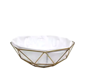 Panier de rangement de fruits en métal Durable de haute qualité artisanat indien finition enduite de poudre cuisine fil de fer panier de fruits inde - Product Image 4