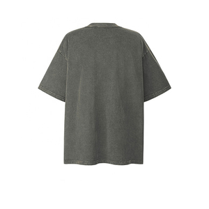 Venta al por mayor de ropa de hombre fabricante personalizado impreso gráfico Streetwear hombres Camiseta de algodón de gran tamaño Drop Shoulder camiseta - Product Image 5