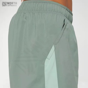 Pantalones Cortos Deportivos de Secado Rápido para Hombre, para Correr, Fitness, Casuales, de Moda, de Color Sólido, para Entrenamiento, Servicio OEM, Tela de Lona, Poliéster - Product Image 4