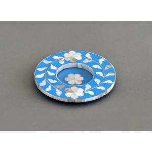 Posavasos de mesa redonda blanca con incrustaciones de hueso tallado moderno ecológico hecho a mano de alta calidad para alfombrillas y almohadillas para el hogar y la Oficina - Product Image 5