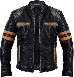 Chaqueta de Motociclista de Cuero Personalizada con Logotipo, Ropa Deportiva de Invierno, Transpirable, Cálida, Resistente al Viento e Impermeable, Ropa de Automovilismo Automatizada - Product Image 1