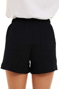 Pantalones cortos de gimnasio de verano para mujer personalizados con cintura elástica Color sólido y cordón Antiarrugas Casual Sports Pocket Spandex Material - Product Image 4