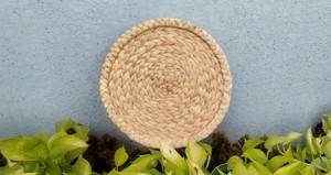 High Quality Woven <b>Round</b> <b>Placemats</b> Natural Handicrafts Water Hyacinth <b>Placemats</b> Rattan <b>Placemats</b> - Product Image 2