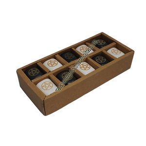 Portavelas de cerámica con diseño de Pentáculo ecológico de calidad superior para la meditación navideña, decoración del hogar - Product Image 6