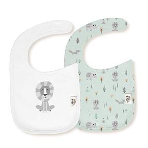 MOD. FOX BIB VELCHRO Pack 2 20X30 Vert - Salle à manger pour bébés et enfants - Product Image 1