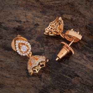 Pendientes de Araña con Circonitas 170583, Clásicos y Modernos, de Latón con Incrustaciones de Diamantes, Bañados en Oro, para Fiesta - Product Image 3