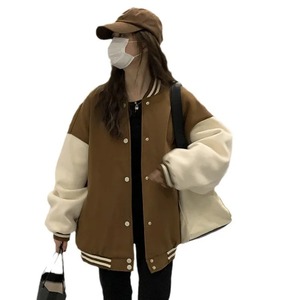 เสื้อแจ็กเก็ตขนแกะดิบไซส์ใหญ่สำหรับฤดูใบไม้ร่วงฤดูหนาวเป็นมิตรกับสิ่งแวดล้อมชุดเบสบอลมีแผ่นรองกันลมหนาทำจากผ้าฝ้าย - Product Image 2