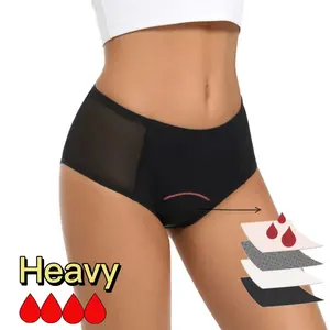 Benutzer definierte Periode Unterwäsche Plus Size Teen High Waist Heavy Flow Absorption Auslaufs icher Organics Nachhaltige Menstruation Höschen