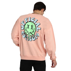 Sudadera de Cuello Redondo para Hombre, Color Rosa, de Poliéster Ecológico, de Alta Calidad, para Invierno, con Estampado Gráfico, Manga Larga, al por Mayor - Product Image 5