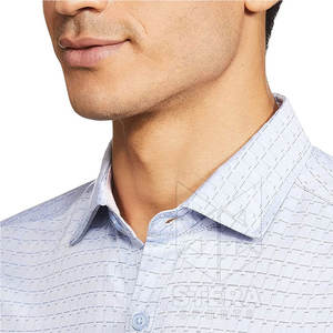 Camisa de vestir transpirable hecha a medida para otoño, ropa de verano de etiqueta privada con logotipo personalizado - Product Image 3