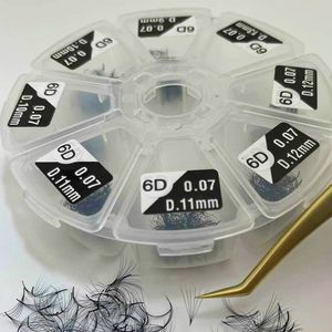 Extensiones de Pestañas de Pelo Sintético de Alta Calidad Nhu Y NY6D 6D, Volumen 6D, Longitud de 8-15 mm, Hechas a Mano, Fácil Aplicación, Empaque a Granel - Product Image 6