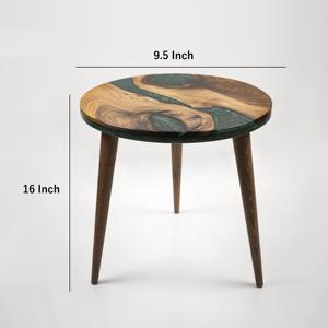Mesa de centro de epoxi y madera hecha a mano con diseño único de resina, ideal para una decoración elegante del hogar a precios mayoristas - Product Image 6