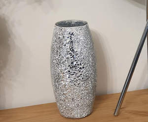 Jarrón de metal hecho a mano con brillo de mosaico para hoteles y resorts de bodas por fabricante de confianza con tamaños de 30x8 cm - Product Image 5