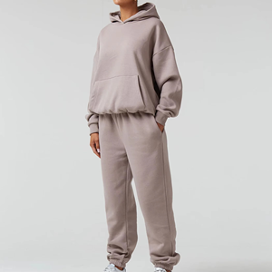 Top exigido bajo MOQ transpirable invierno cortavientos mujeres chándal Fitness y gimnasio entrenamiento chándal para ropa deportiva de mujer - Product Image 6