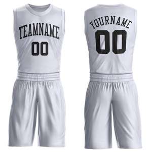 Black <b>White</b> <b>Men's</b> Basketball Jersey <b>Shorts</b>-Summer Training Shirt Anti-Bacterial Breathable Sustainable Fabric Custom Logo Size - Product Image 2