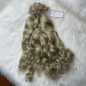 Meilleure vente 8-30 pouces Extensions de cheveux vierges Remy Double dessiné vague naturelle couleur cendre Balayage Highlight pour bande de cheveux humains - Product Image 6