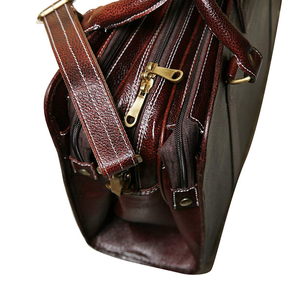 Premium Real Leather Luxury <b>Hand</b> Made <b>Laptop</b> <b>Bag</b> for Office Pu Leather Travel Handmade 2024 <b>Laptop</b> <b>Bags</b> with Multi Pockets - Product Image 4