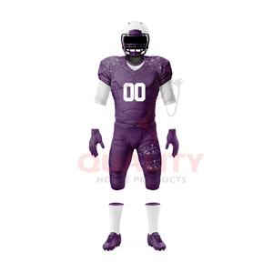 Meilleure vente prix d'usine ensemble d'uniformes de football américain personnalisés 100% tissu en polyester fabriqué au Pakistan Service OEM à vendre - Product Image 2