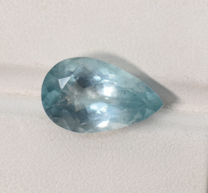 Pierre précieuse naturelle bleu aigue-marine coupe poire pierre précieuse en vrac pour bijoux bague du Brésil pierre précieuse coupe poire à facettes - Product Image 4