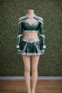 Uniformes de cheerleading de compétition de haute qualité personnalisés en gros, colorés, pour filles et adultes, vêtements d'équipe pour les spectacles scolaires - Product Image 4