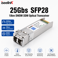 Modules optiques transceivers SFP28 25GBase 80km ER DDM RJ45 enfichables CWDM DWDM Solution FTTx